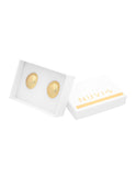 Arete Oval Rayas Mate