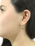 Damas Tendencias Aretes Acero Inoxidable Arracada Binoto