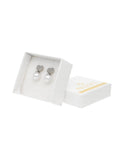 Arete NUVI Corazon con Perla Plateado