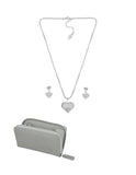 Collar y Aretes - billetera Piel Colección Italia