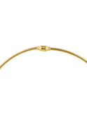 Collar Barra U Grande Cadena Redonda Dorado