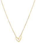 Collar Corazón Piedra Perla Madre