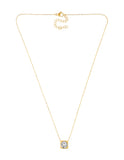 Collar Cuadrado con Cristal