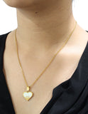 Collar y Aretes NUVI Corazón