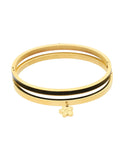 Set 2 Pulseras NUVI Esmalte Negro