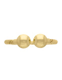 Brazalete Pulso Bolitas Dorado