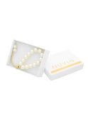 Pulsera Chapa Perlitas Sinteticas