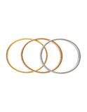 Brazalete Fin de semana Acero Inoxidable Gruesa Numeros Romanos Tricolor
