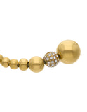 Brazalete Acero Inoxidable Esferas Bola Dorado