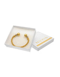 Brazalete Acero Inoxidable Esferas Bola Dorado