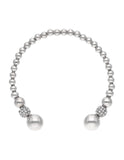 Brazalete Acero Inoxidable Esferas Bola Plateado