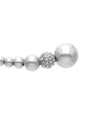 Brazalete Acero Inoxidable Esferas Bola Plateado