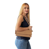 Clutch Dua Mila Colección Regina Piel Caoba