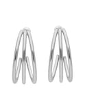 Arracada NUVI Triple 25 mm Plateado
