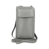 Crossbody Dua Mila Italia Piel Vertical Pewter