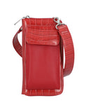 Crossbody Dua Mila España Simil Vertical Rojo