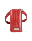Crossbody Dua Mila España Simil Vertical Rojo