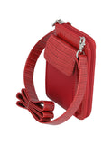 Crossbody Dua Mila España Simil Vertical Rojo