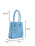 Bolso Dua Mila Colección Valentina Piel Tote Alta Azul