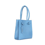 Bolso Dua Mila Colección Valentina Piel Tote Alta Azul