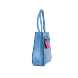 Bolso Dua Mila Colección Valentina Piel Tote Alta Azul