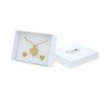 Collar y Aretes NUVI Corazon Estrellas