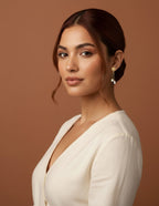 Arete Colgante 2 Perlas