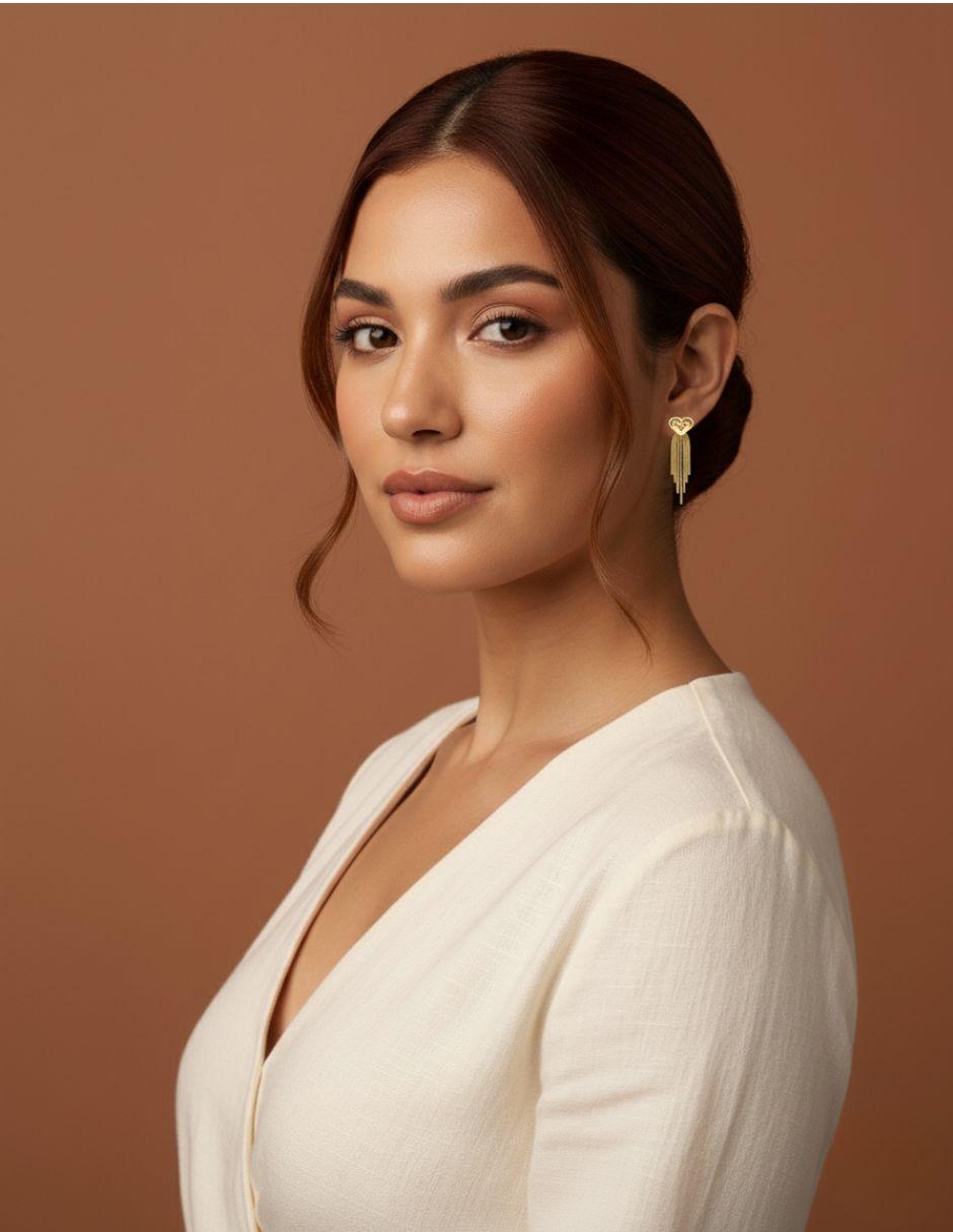 Aretes Colgante Corazón