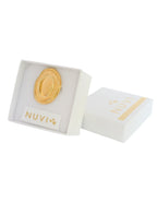 Anillo Oval Con Lineas Redondos Dorado Ajustable