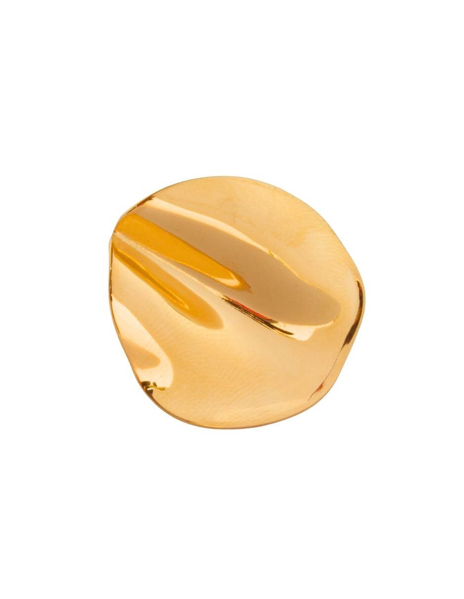 Anillo Ajustable Redondo espejo ondulado