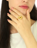 Anillo Ajustable Ondulado de grueso a delgado