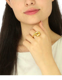 Anillo Ajustable Ondulado de grueso a delgado