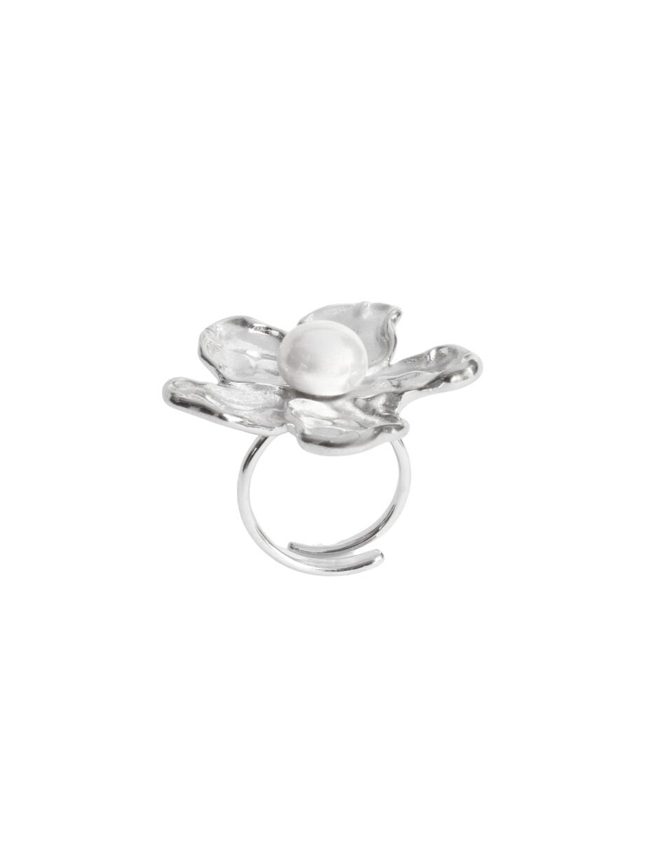 Anillo Flor Perlita