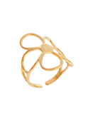 Anillo Ajustable Flor delgada
