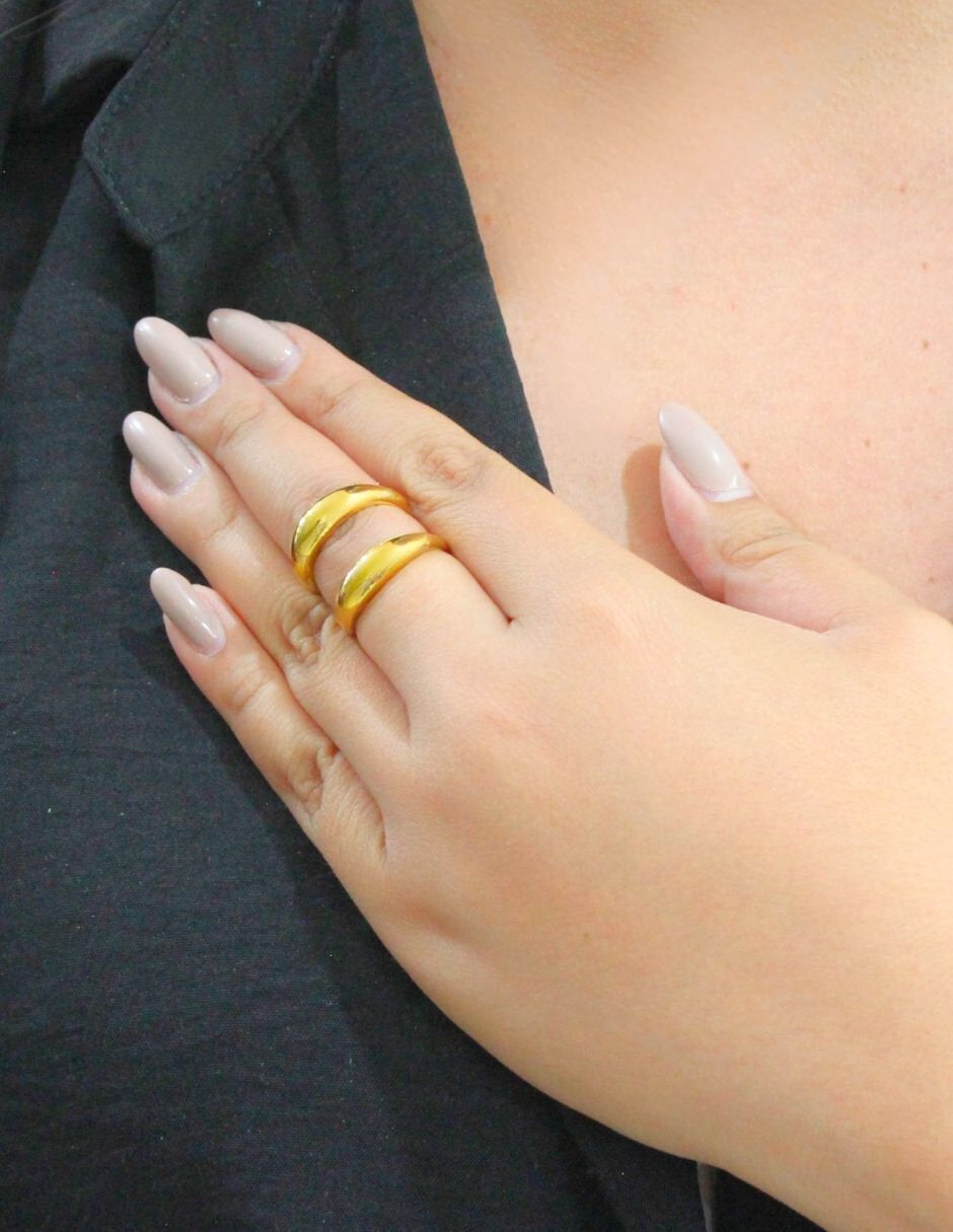 Anillo Ondulado Delgado