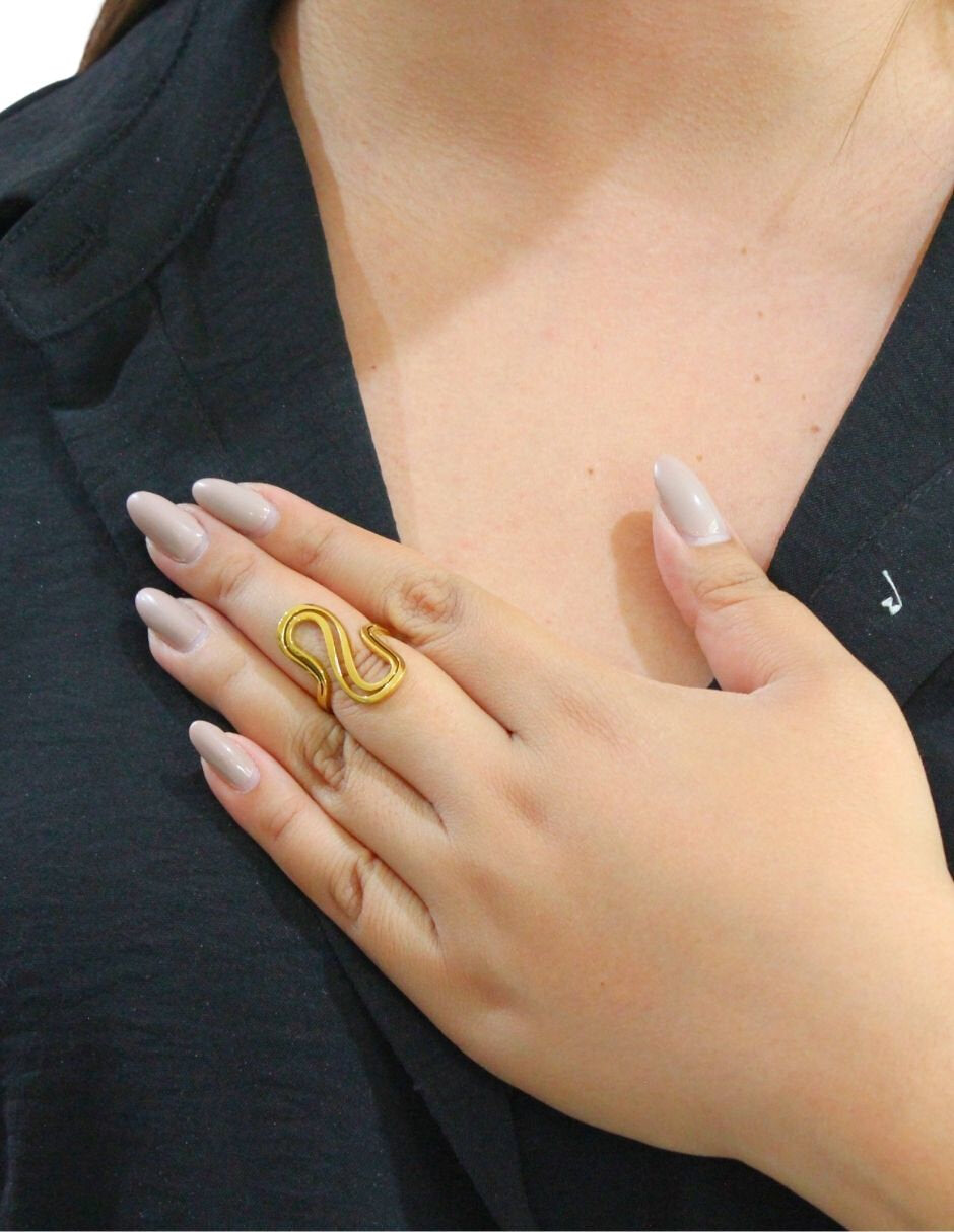 Anillo Ajustable zic zac