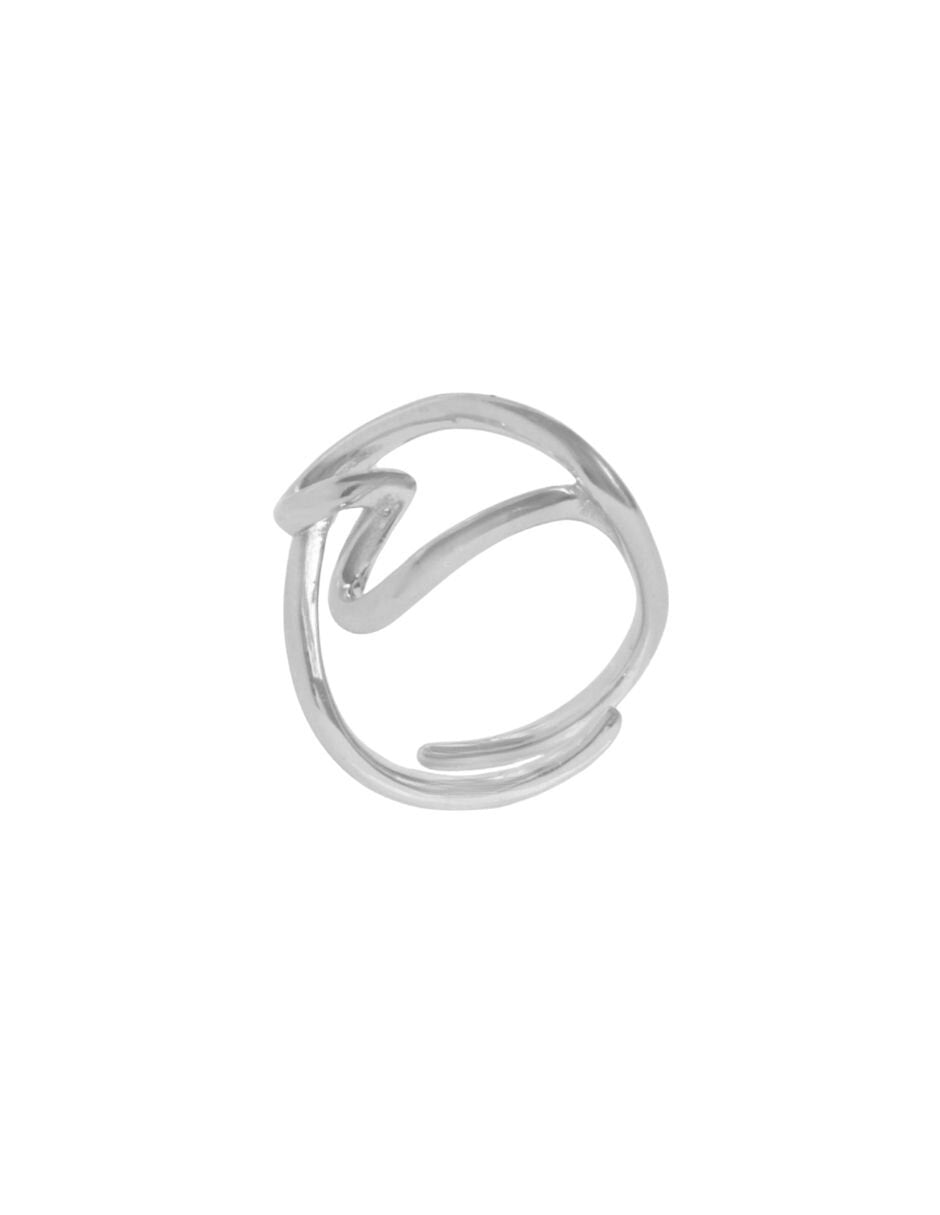Anillo Ajustable Contorno Corazon