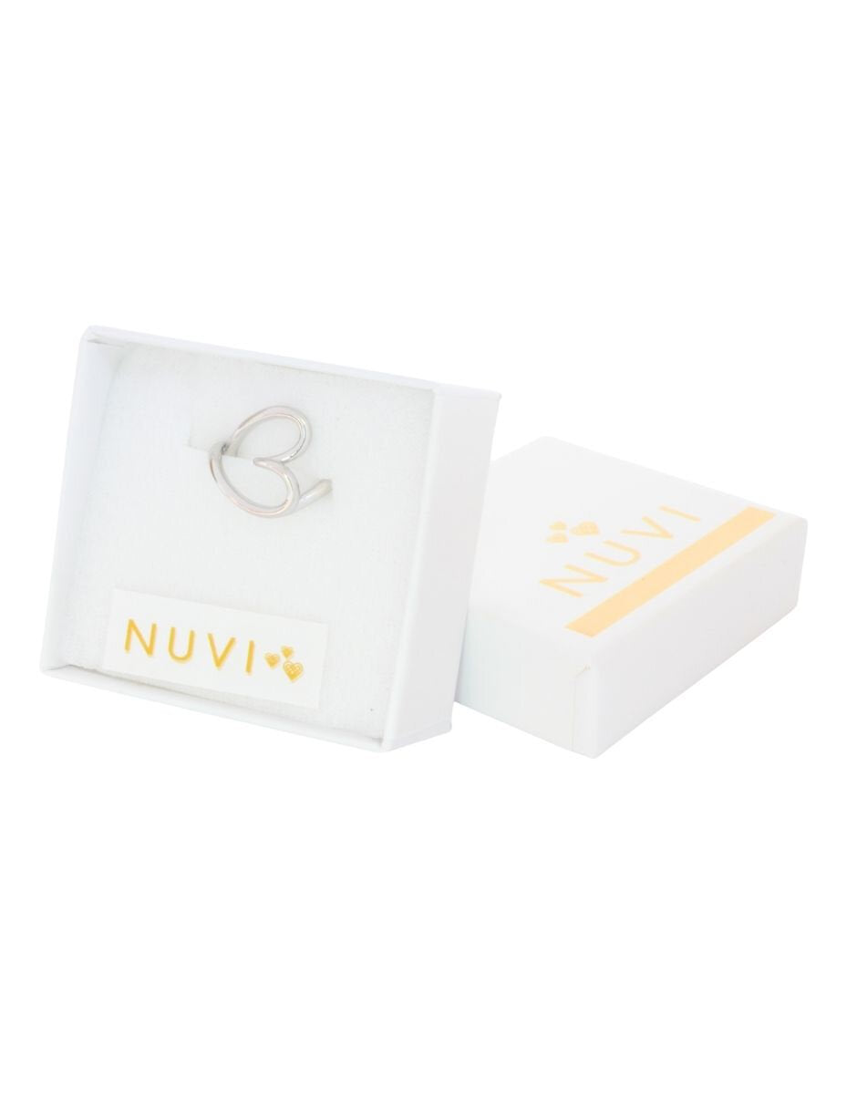 Anillo Ajustable Contorno Corazon