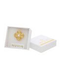 Anillo Ajustable Flor Con Perla