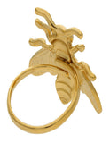 Anillo Ajustable Polilla Negra - Insecto