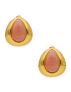 Arete Gota Esmalte rosa
