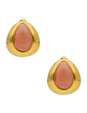 Arete Gota Esmalte rosa