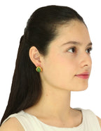 Arete Gota Esmalte Verde
