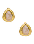 Arete Gota Esmalte Blanca