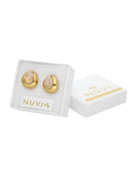 Arete Gota Esmalte Blanca