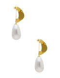 Arete Grande Colgante Perla