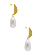 Arete Grande Colgante Perla