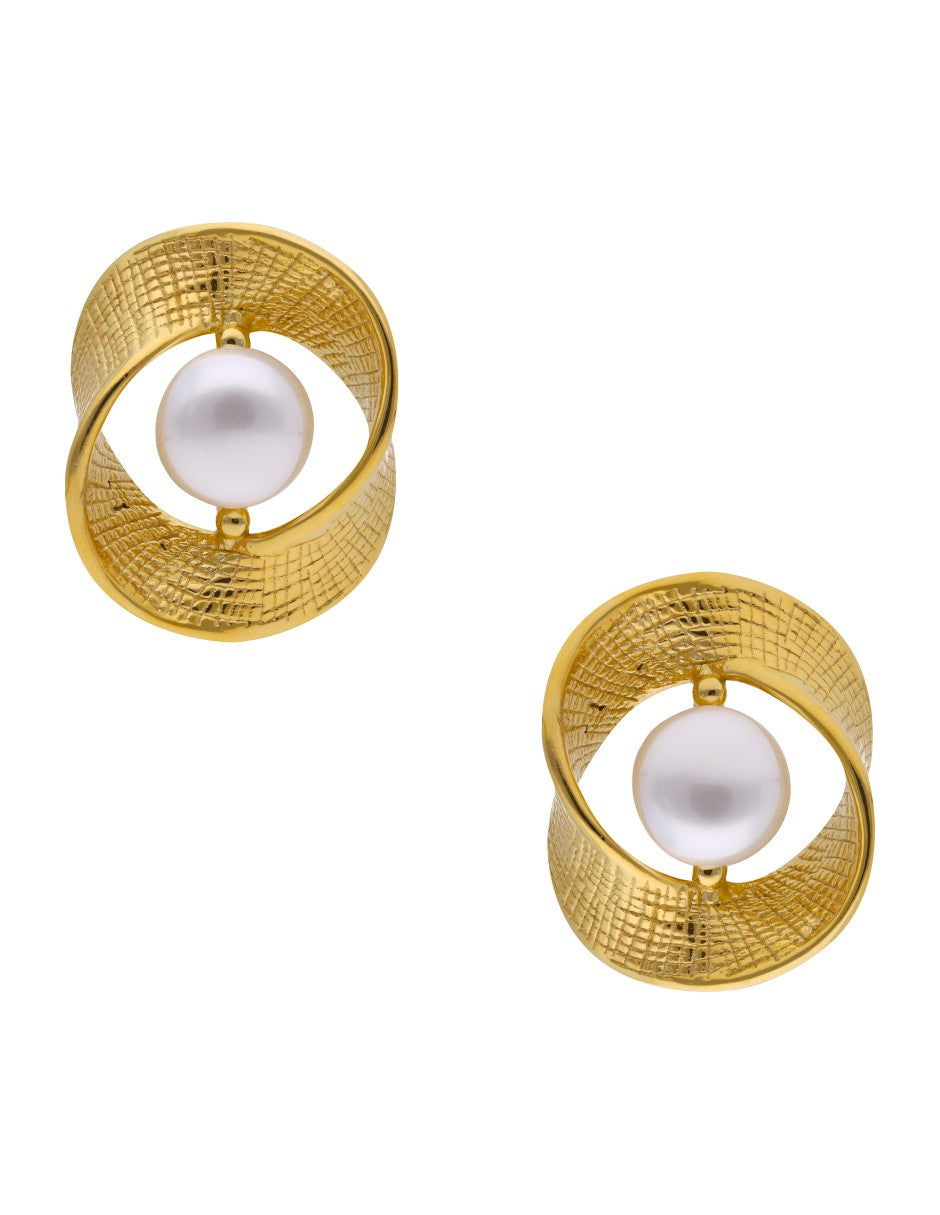 Arete Nudo con Perla