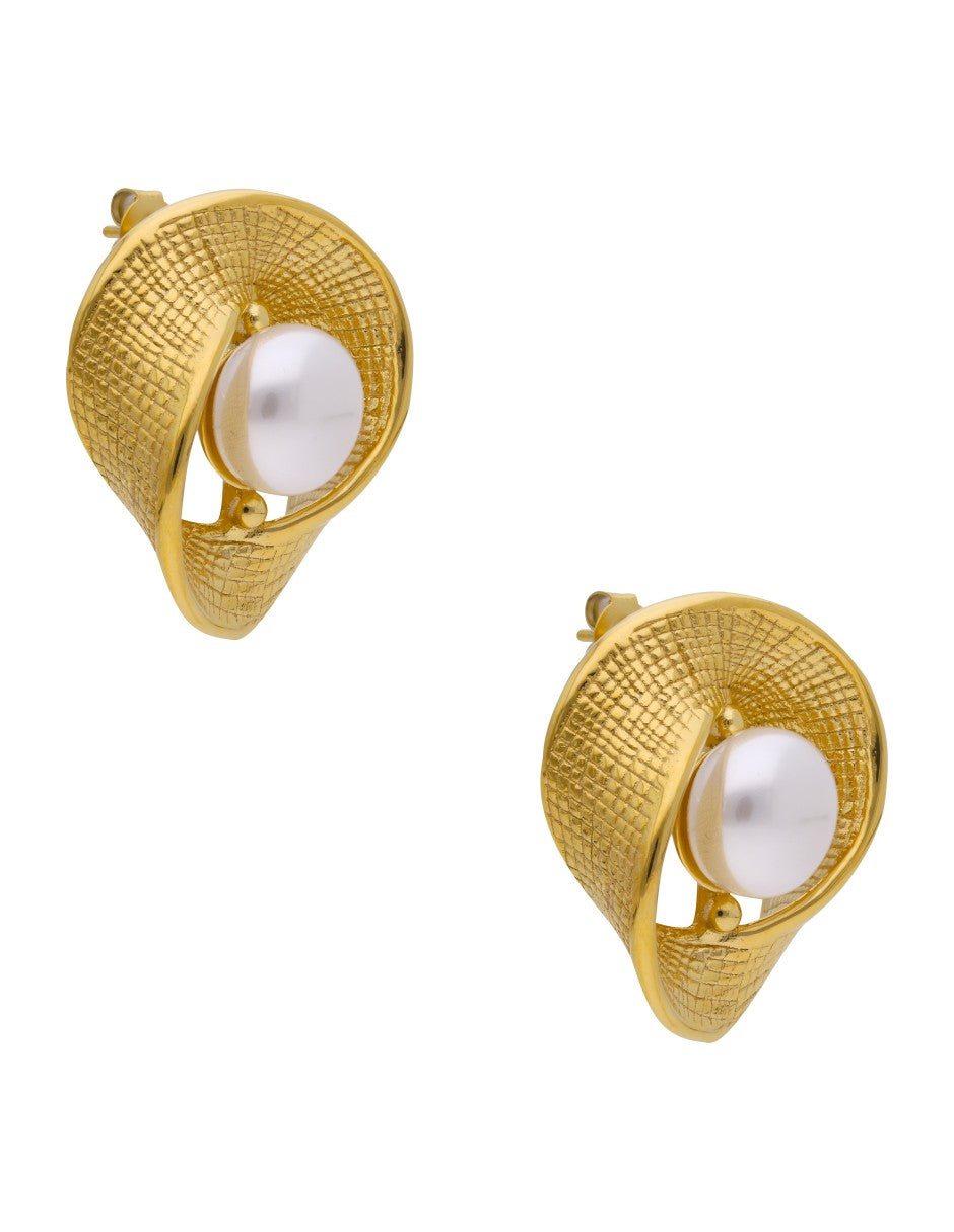Arete Nudo con Perla