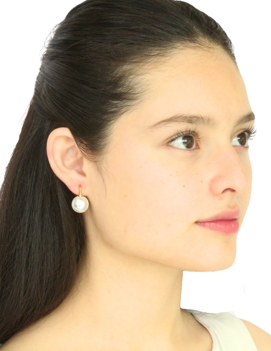 Arete Perla gancho